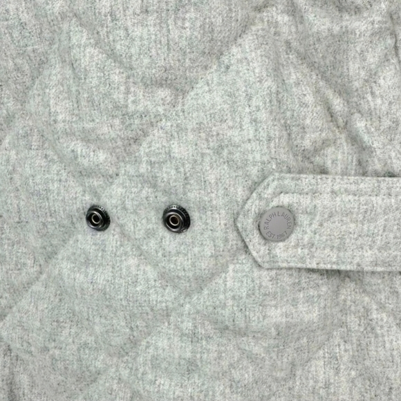 Polo by Ralph Lauren Long Quilted Wool Blend Coat Size XXL Color Grey - Picture 7 of 14